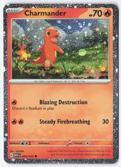 Charmander - (Cosmos Holo) Holo Promo Miscellaneous Cards & Products 004/165 NM - Image 1
