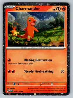 Charmander - (Cosmos Holo) Promo Miscellaneous Cards & Products 004/165 NM - Image 1
