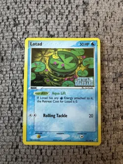2006 Pokemon EX Crystal Guardians #55 Lotad Reverse Holo LP Rare Card STAMPED - Image 1