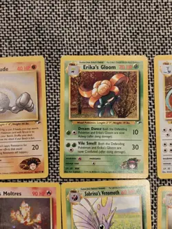 Vintage Pokemon WOTC Gym Heroes Gym Challenge 10 Card Lot Poor Condition - Image 4