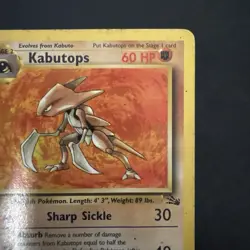 Pokemon TCG Kabutops 24/62 Fossil Unlimited Non-Holo Card WotC 1999 - Image 3