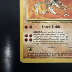 Pokemon TCG Kabutops 24/62 Fossil Unlimited Non-Holo Card WotC 1999 - Image 5