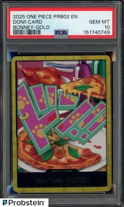 2025 One Piece PRB02 EN Don!! Card Bonney Gold PSA 10 GEM MINT - Image 1