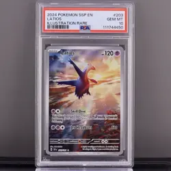 PSA 10 Latios 203/191 IR Surging Sparks Pokemon Card Illustration Rare - Image 1