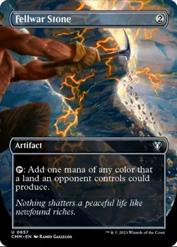 X 1 Fellwar Stone NM Borderless Commander Masters 657 MTG Magic - Image 1