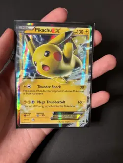 Pokemon Pikachu EX XY174 Promo Holo 130 HP Basic Trading Card Pokemon Promos - Image 2