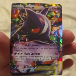 Pokemon Gengar EX TCG Holo Rare Card XY Phantom Forces 34/119 - Image 1