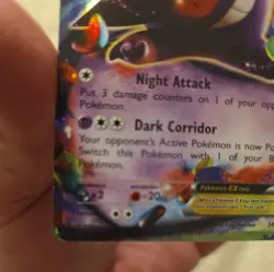 Pokemon Gengar EX TCG Holo Rare Card XY Phantom Forces 34/119 - Image 5