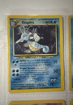 Kingdra 8/111 Neo Genesis Holo RARE HOLO. Articuno MEW VAPOREON. 9 Card Lot - Image 1