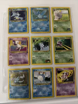 Kingdra 8/111 Neo Genesis Holo RARE HOLO. Articuno MEW VAPOREON. 9 Card Lot - Image 2