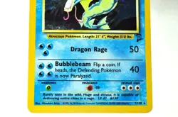 Pokemon card TCG Gyarados 7/130 Holo Rare Base Set 2 2000 English MP - Image 3