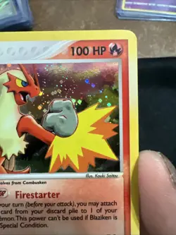 Pokemon TCG Blaziken EX Holo Rare Card Ruby and Sapphire 2003, 3/109 - Image 3