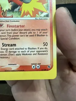 Pokemon TCG Blaziken EX Holo Rare Card Ruby and Sapphire 2003, 3/109 - Image 4