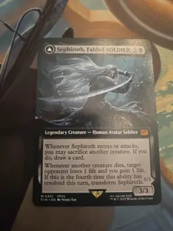 MTG Sephiroth, Fabled Soldier Extended Art Final Fantasy - Image 1