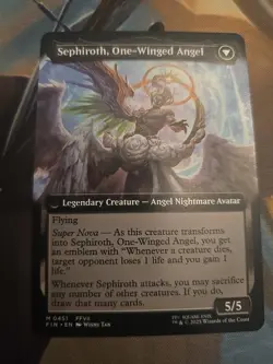 MTG Sephiroth, Fabled Soldier Extended Art Final Fantasy - Image 2