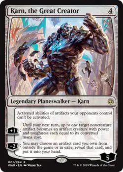 MTG Karn, the Great Creator, NM-Mint, English War of the Spark - Image 1