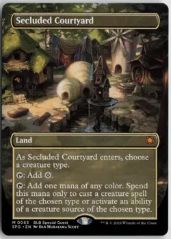 Secluded Courtyard (Borderless) Normal M Special Guests 63 NM - Image 1