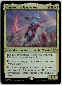 Baylen, the Haymaker Foil R Bloomburrow 205 NM - Image 1