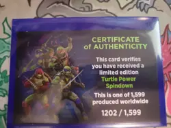 MTG TMNT Legendary Turtle Power Spindown D20 COA Rare 1202/1,599 - Image 2