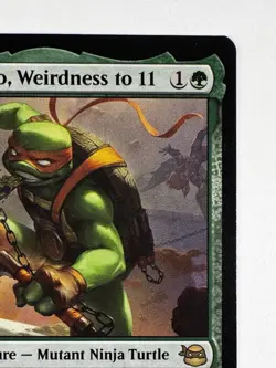 Michelangelo, Weirdness to 11 #121 – MTG TMNT Rare +1/+1 Counters Regular - Image 3