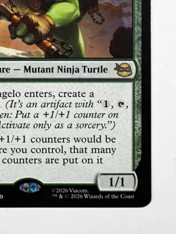 Michelangelo, Weirdness to 11 #121 – MTG TMNT Rare +1/+1 Counters Regular - Image 4