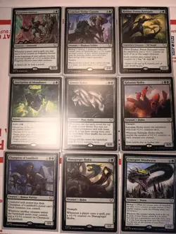 189 Pc. Magic The Gathering GREEN RARES & MYTHICS Lot (Mostly Commander Ed.) - Image 4
