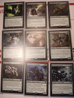 189 Pc. Magic The Gathering GREEN RARES & MYTHICS Lot (Mostly Commander Ed.) - Image 5