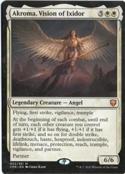 MTG COMMANDER LEGENDS AKROMA, VISION OF IXIDOR RARE - Image 1