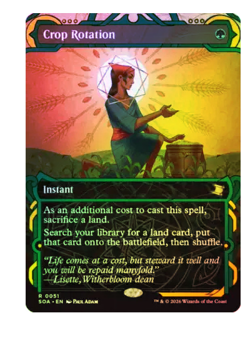 Crop Rotation - Foil Secrets of Strixhaven MTG - Image 1