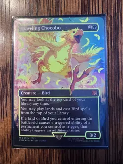Traveling Chocobo Neon Yellow, Final Fantasy MtG - Image 1