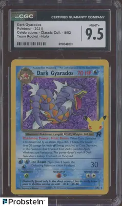 2021 Pokemon Celebrations Classic Team Rocket #8 Dark Gyarados CGC 9.5 - Image 1