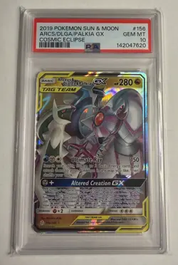 Arceus/Dialga/Palkia GX - Cosmic Eclipse - 156/236 - PSA 10 - Pokemon - Image 1