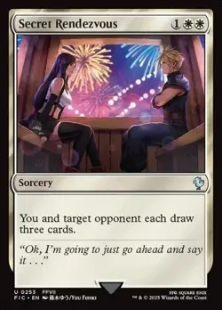 Secret Rendezvous NM Final Fantasy MTG Magic the Gathering White English Card - Image 1