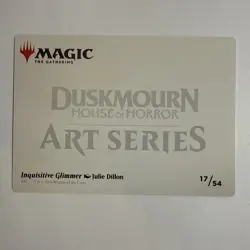 1x Art Series (17/54) - Inquisitive Glimmer MTG Duskmourn: House of Horror NM Ma - Image 2