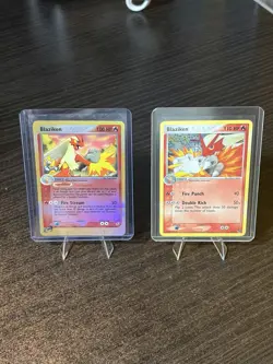 [2 Card Lot] Pokemon TCG Blaziken Holo Ruby & Sapphire 3/109 & Pop Series 1/17 - Image 1