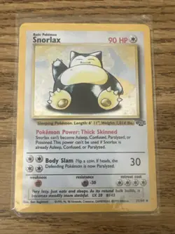 Pokemon TCG Snorlax Jungle 11/64 Holo Unlimited Holo Rare - Image 1