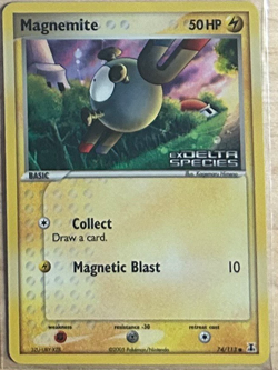 Magnemite 74/113 Reverse Holo EX Delta Species Pokemon Card - Image 1