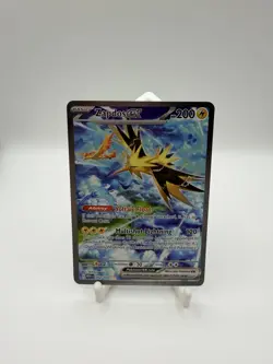 Pokemon Zapdos ex Ultra Rare Full Art 202/165 Scarlet & Violet 151 SIR - Image 1