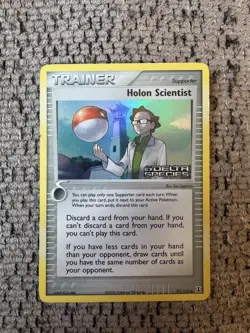 2005 Pokemon EX Delta Species 97/113 Holon Scientist Reverse Holo LP Rare Card - Image 1