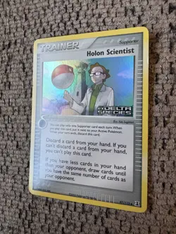 2005 Pokemon EX Delta Species 97/113 Holon Scientist Reverse Holo LP Rare Card - Image 2
