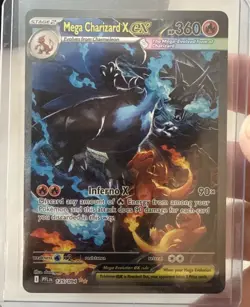 Mega Charizard X EX SIR 125/094 Phantasmal Flames Full Art Pokemon TCG NM - Image 1