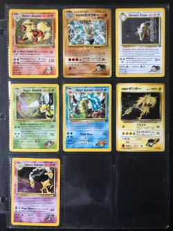 Gym Challenge near complete set 2000 Wizards vintage Pokemon cards TCG MP/HP - Image 1
