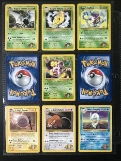 Gym Challenge near complete set 2000 Wizards vintage Pokemon cards TCG MP/HP - Image 5