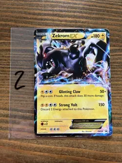 Pokemon TCG 2012 BW Black Star Promos Zekrom EX Holo BW38 - Image 1