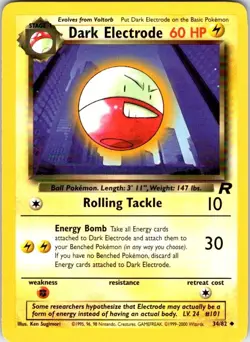 Pokemon | Team Rocket | Dark Electrode | 34/82 | Unlimited | LP - Image 1