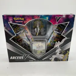 Pokemon TCG Arceus V Figure Collection Box w/Cosmic Eclipse & SWSH Packs - Image 1