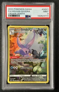 HISUIAN GOODRA PSA 9 2023 POKEMON SWORD & SHIELD CROWN ZENITH #GG21/GG70 FA 3773 - Image 1
