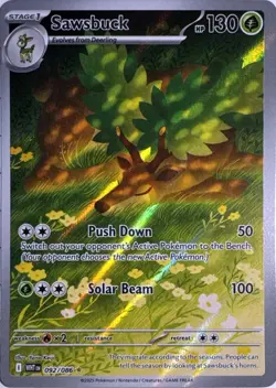 Sawsbuck 092/086 Illustration Rare White Flare Pokemon Near Mint - Image 1