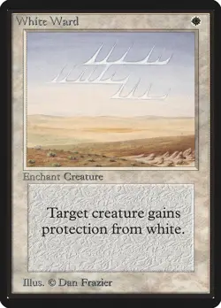 White Ward Beta HEAVILY PLD White Uncommon MAGIC THE GATHERING MTG CARD ABUGames - Image 1