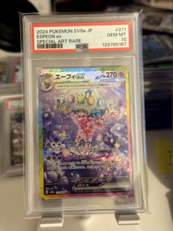 2024 POKEMON JPN SV8A-TERASTAL FEST EX SPECIAL ART RARE #211 ESPEON EX PSA 10 - Image 1